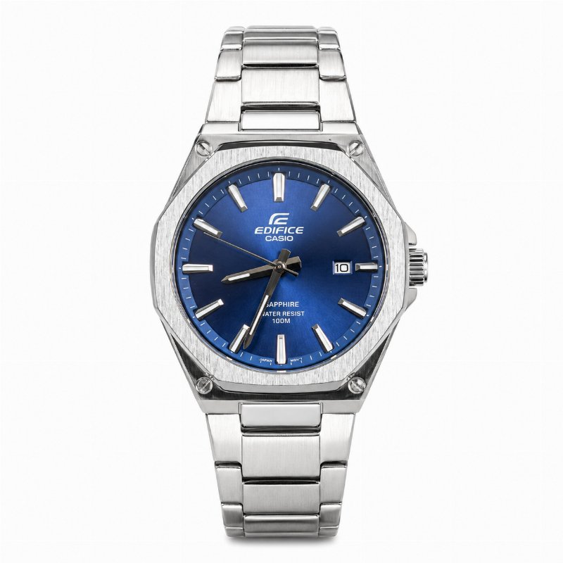 Montre Casio Edifice EFR-S108D-2AV – Cadran Bleu, Bracelet Acier