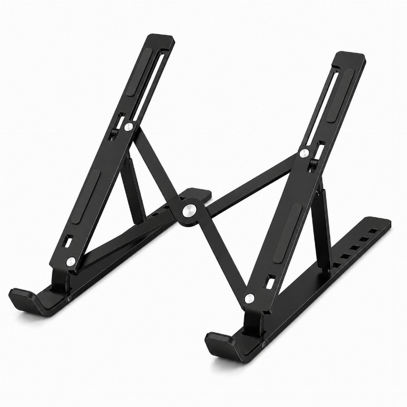 Support Pliable et Réglable pour Ordinateur Portable – Noir 💻